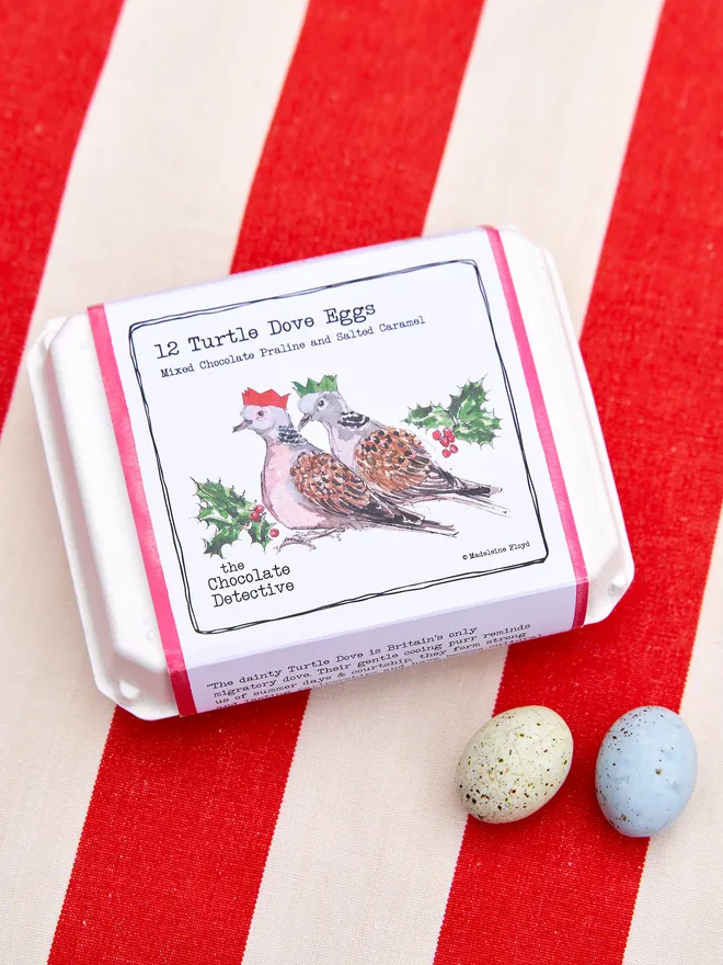 Turtle doves Chocolate eggs