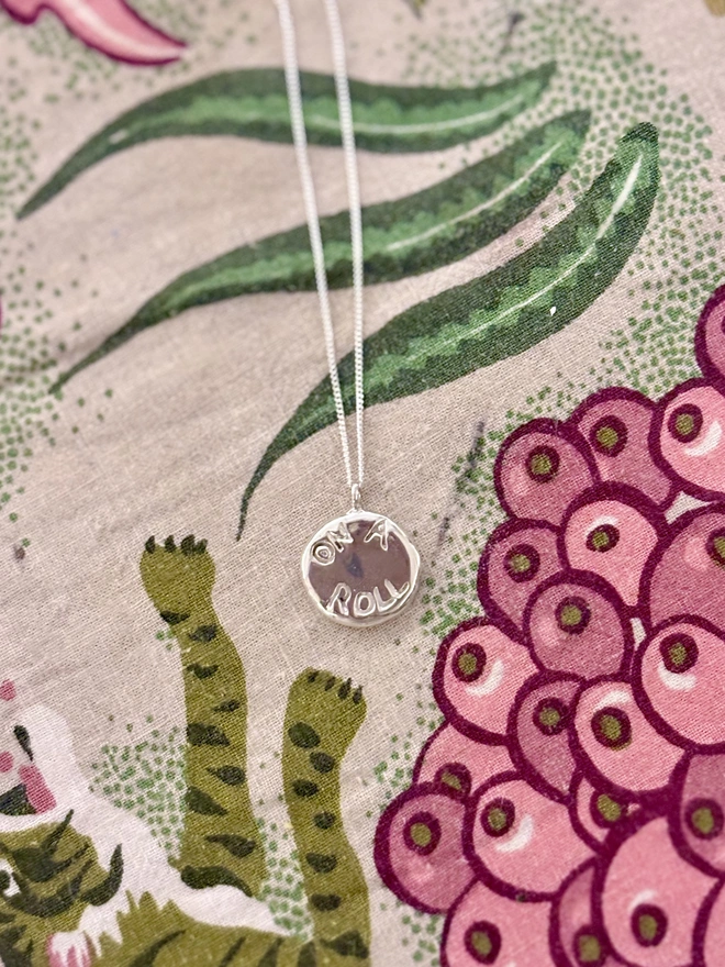 'On a roll' Necklace Silver