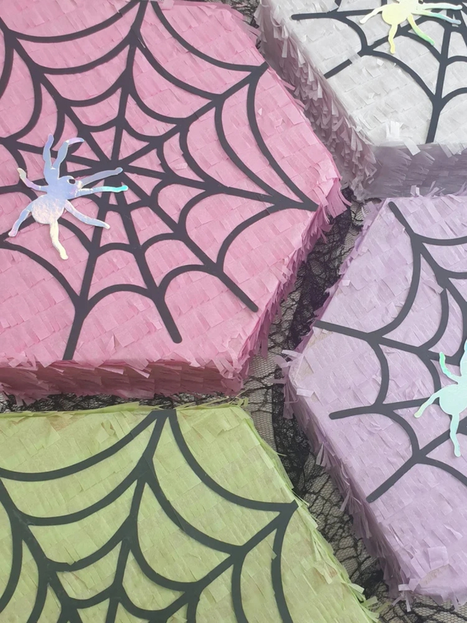 Spider web halloween pinata