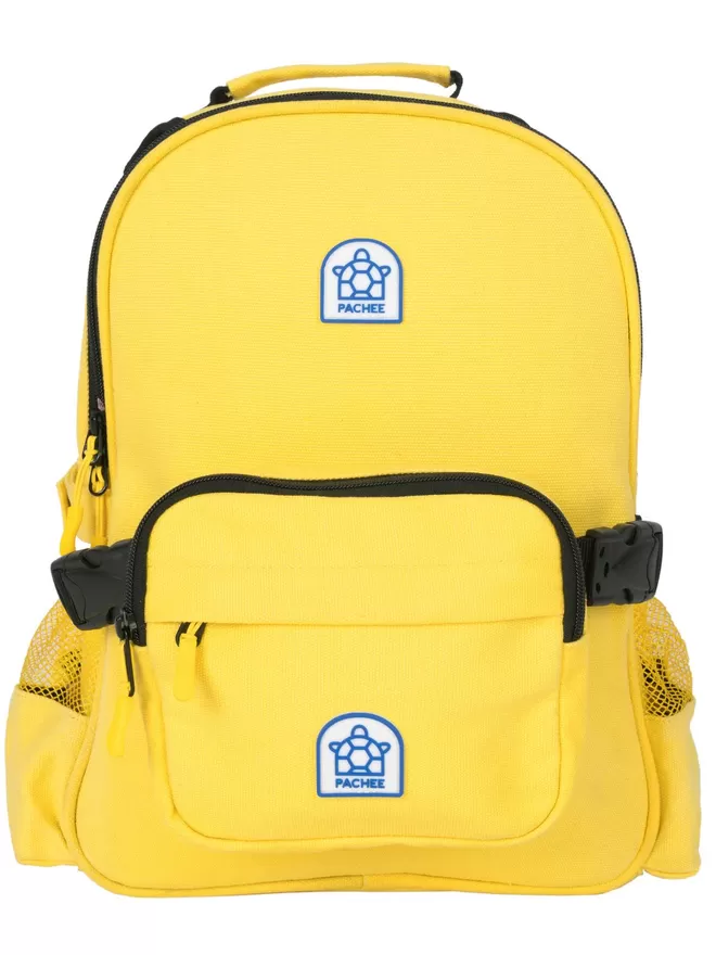 Frontal view of the Beltbackpack in yellow.