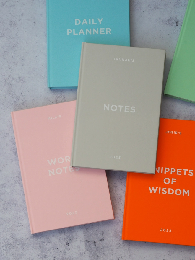 personalised hardcover notebook