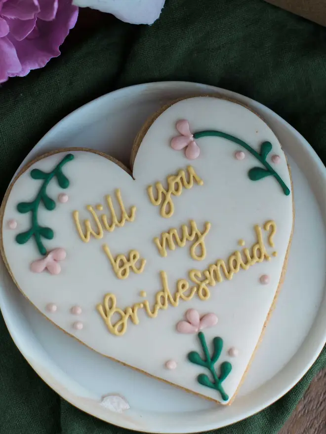 Will You Be My Bridesmaid Biscuit