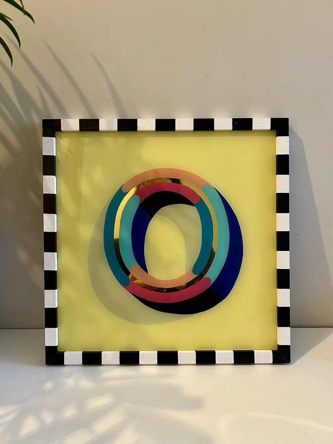 Gold leaf initial O Yellow 