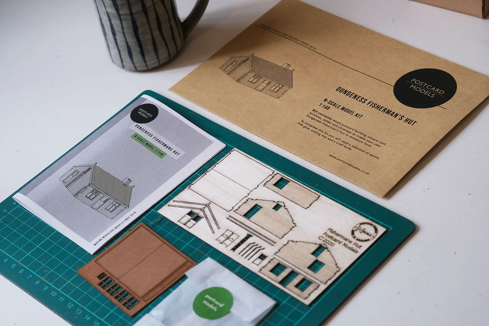 Dungeness Fisherman's Hut N-scale model kit 