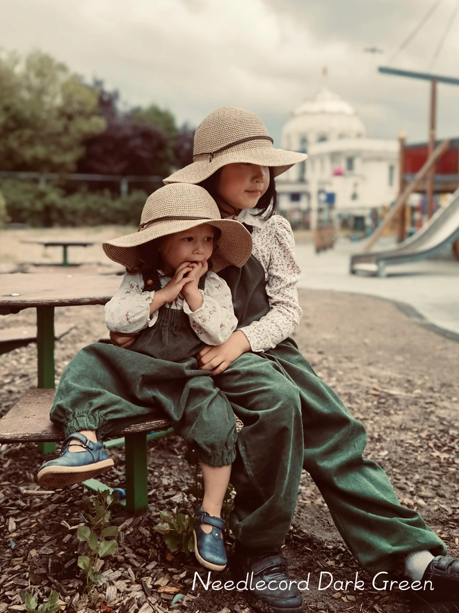 Kids' Organic Cotton Corduroy Dungarees