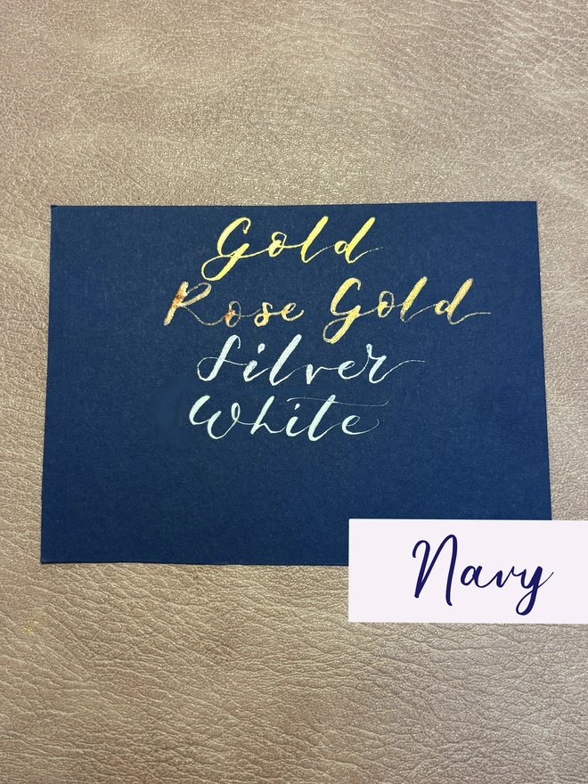 Navy Ink Options