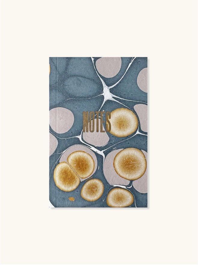 Blue & Pink marble notebook