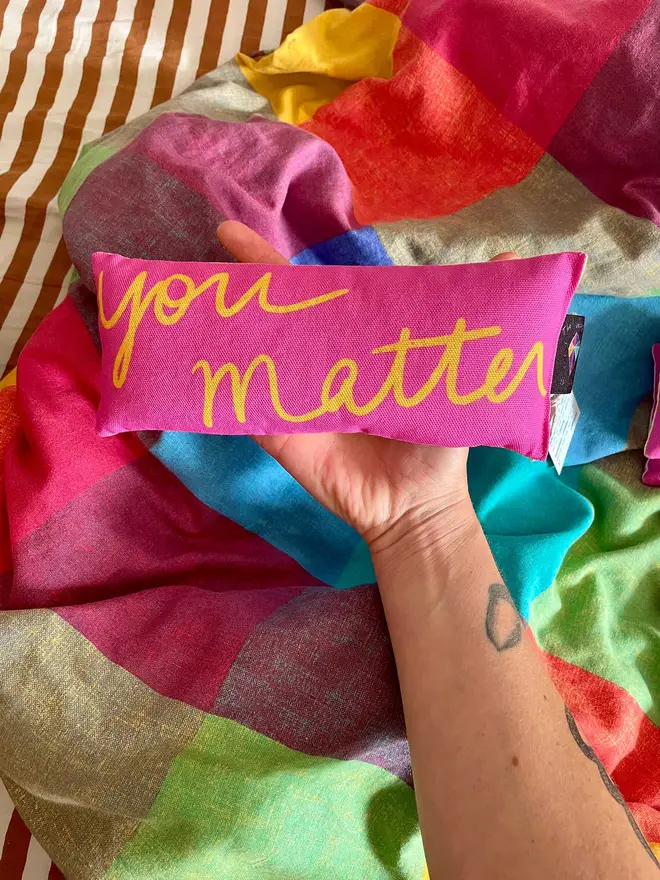 The message hits different when it's weighted and lavender-scented. 