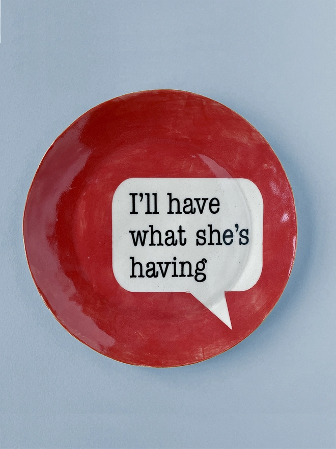 When Harry Met Sally plate