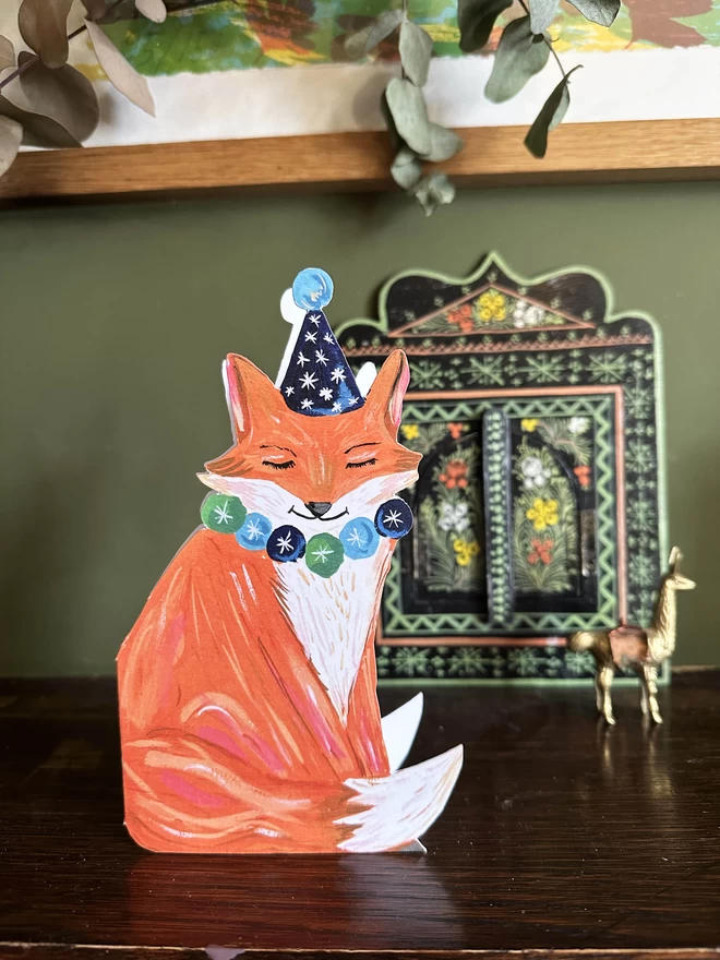 fox greetings card