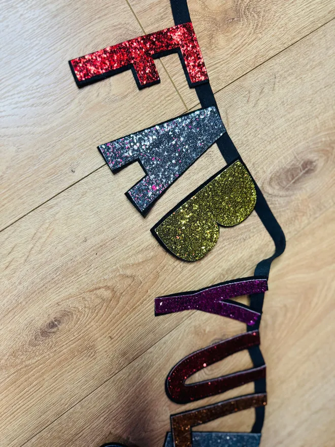 Glitter sign glitter bunting Christmas bunting merry Christmas Christmas garland glitter garland fire place garland