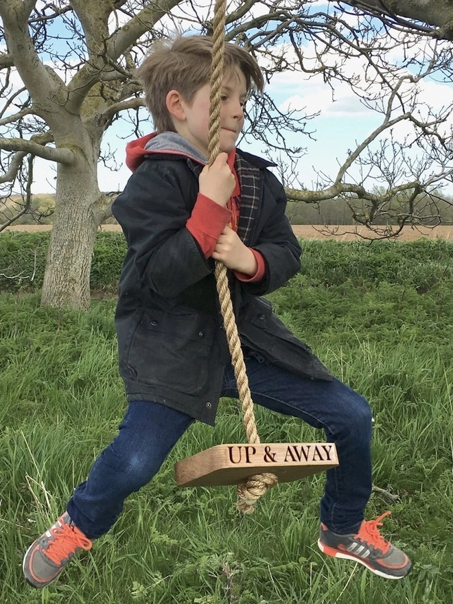 Personalised Oak Swing 