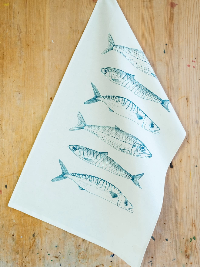 Handmade Fish Tea Towel