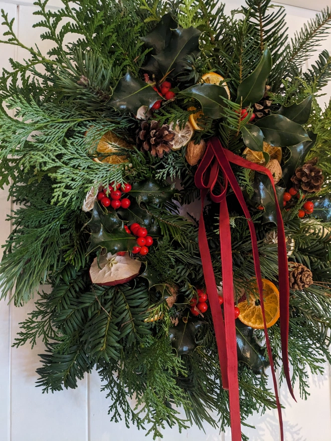 handmade christmas wreath