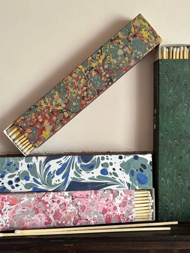 Long Matchbox. A selection of all matchboxes available.