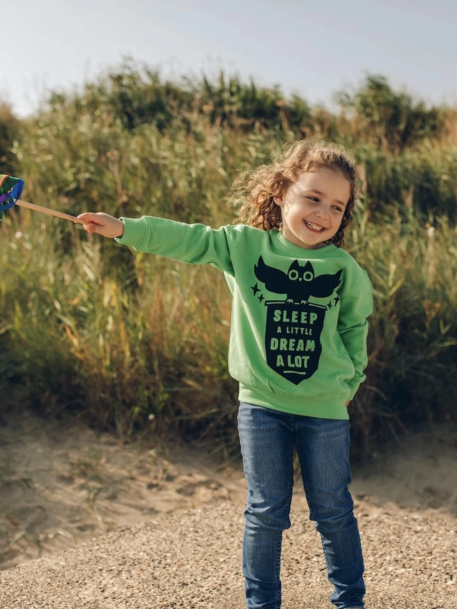 Sleep a Little Dream a Lot Kids Sweatshirt