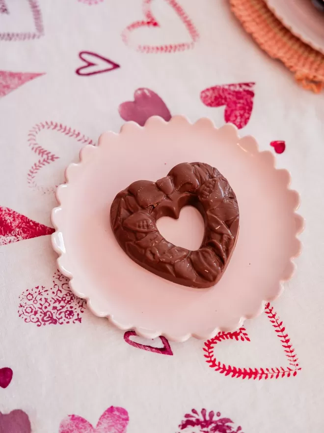 Vegan chocolate heart