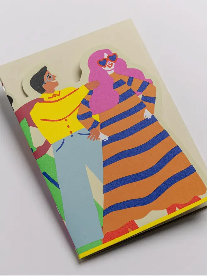 Conga Line Concertina Card