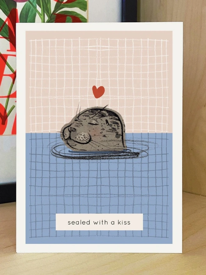 'Sealed With A Kiss' Card