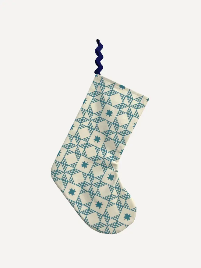 Celest Organic Printed Stocking, against a white background. 