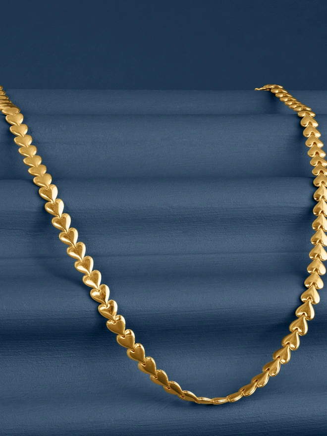 Loel Gold Heart Chain Necklace