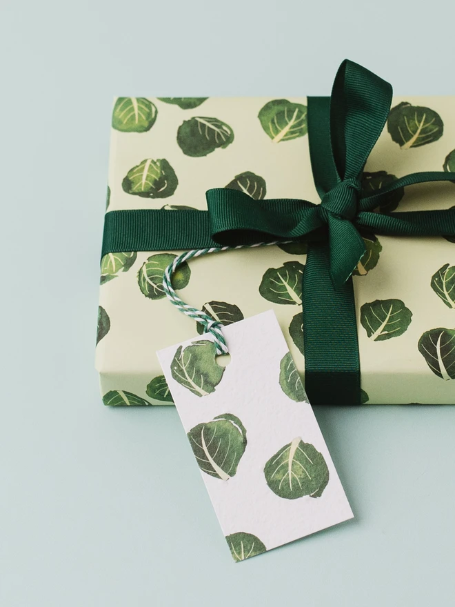 Ruby & Bo Brussel Sprout Wrapping Paper