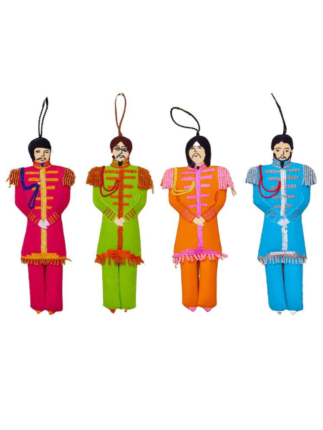 hand stitched the Beatles Sgt pepper hanging decorations set front