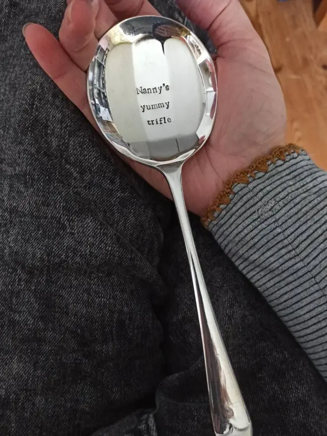 Personalised Dessert Serving Spoon