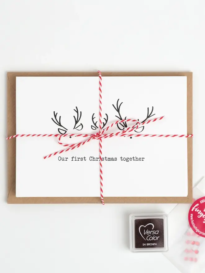 first christmas reindeer card making kit