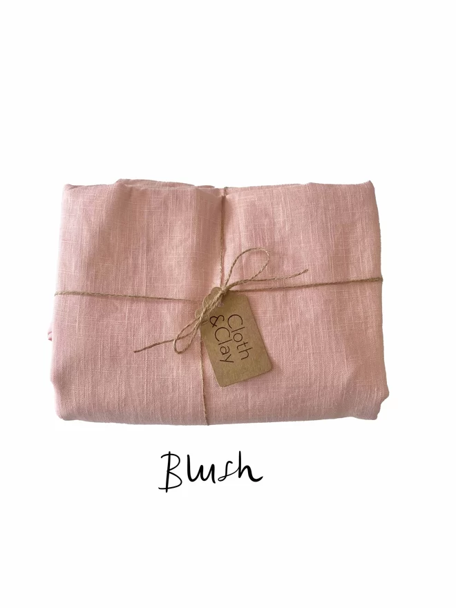 Blush tablecloth