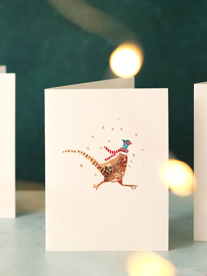 Pheasant Mini Christmas Card
