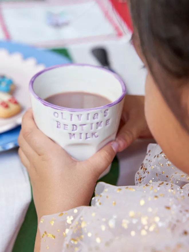 Personalised small bedtime milk tumbler