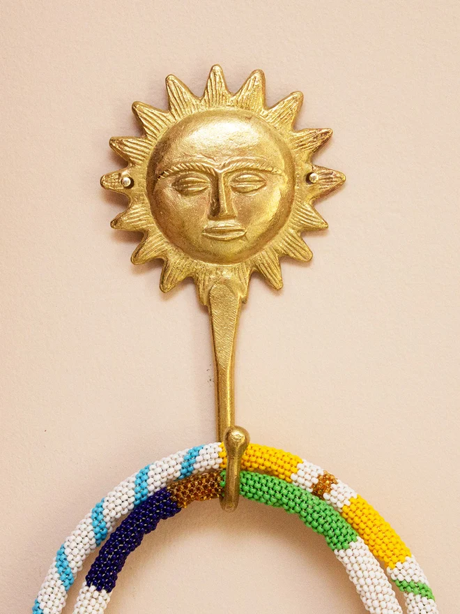 Ghanaian Ashanti Brass Hook 'Sunshine'