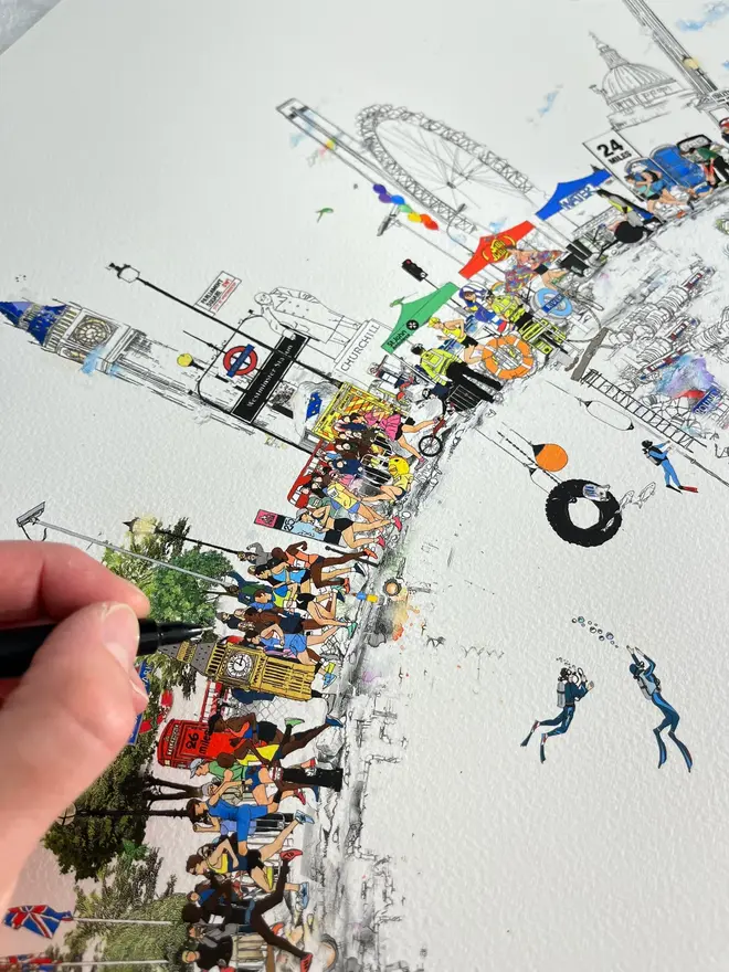 Personalised London Marathon Print