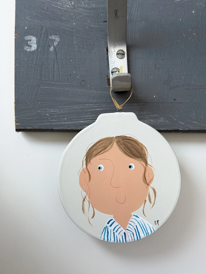 personalised portrait Christmas decoration