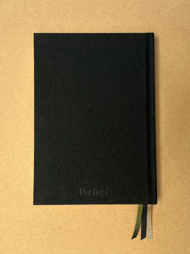 Ink Black A5 Signature Notebook - Back Cover