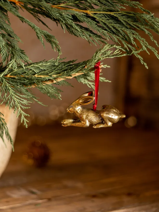 Hare Christmas Tree Decoration