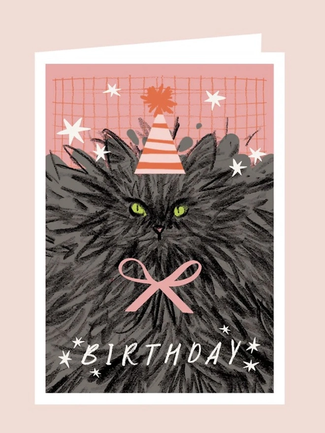 'Birthday' Big Cat Card