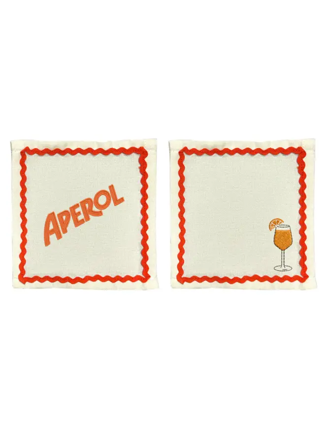 Personalised Aperol Cocktail Napkins (Set Of 2)