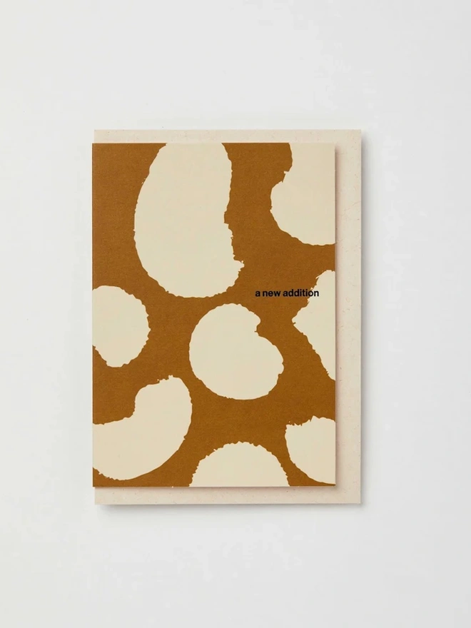 Abstract Animal 'A New Addition' Print New Baby Card
