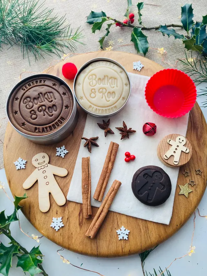 Christmas Gingerbread Baking Playdough Kit