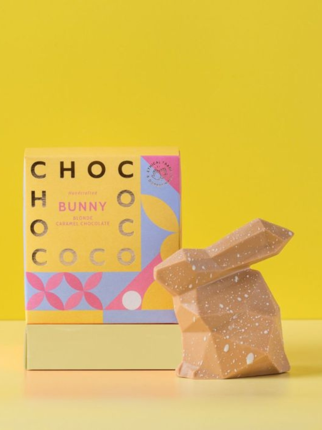 blonde chocolate easter bunny