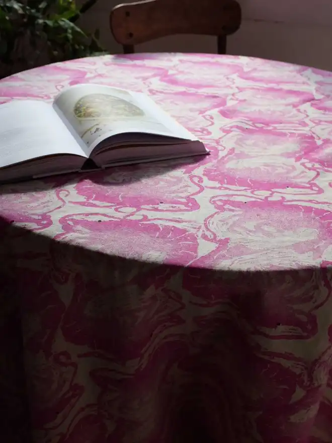 Pink Prawn Tablecloth