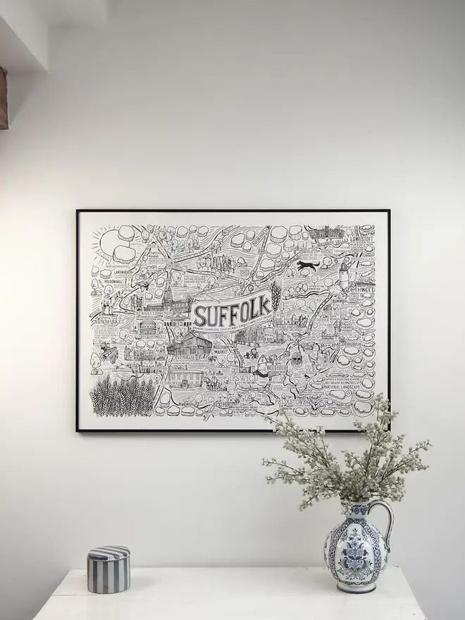 Suffolk Poster Wall Art A1