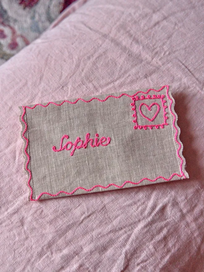 Personalised embroidered letter 