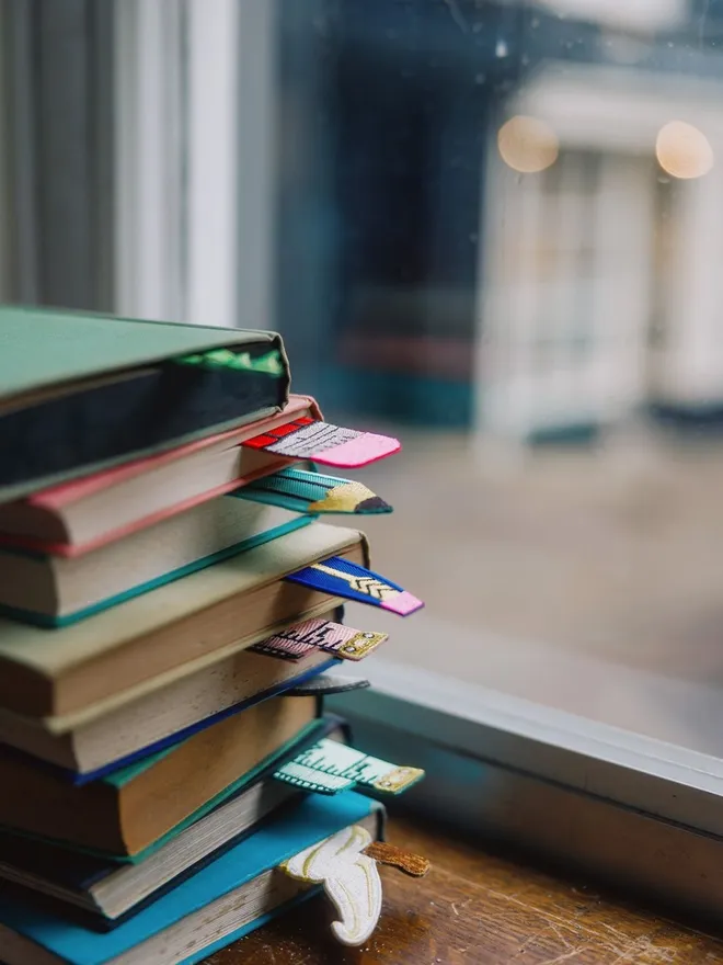 Petra Boase Fun Embroidered Fabric Bookmarks 