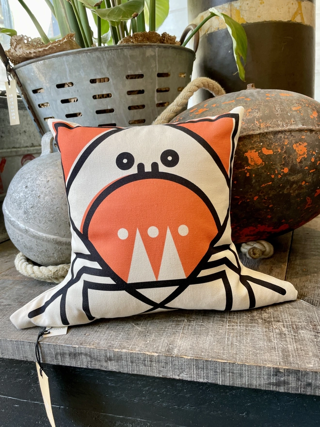 Cunning Crab Cushion