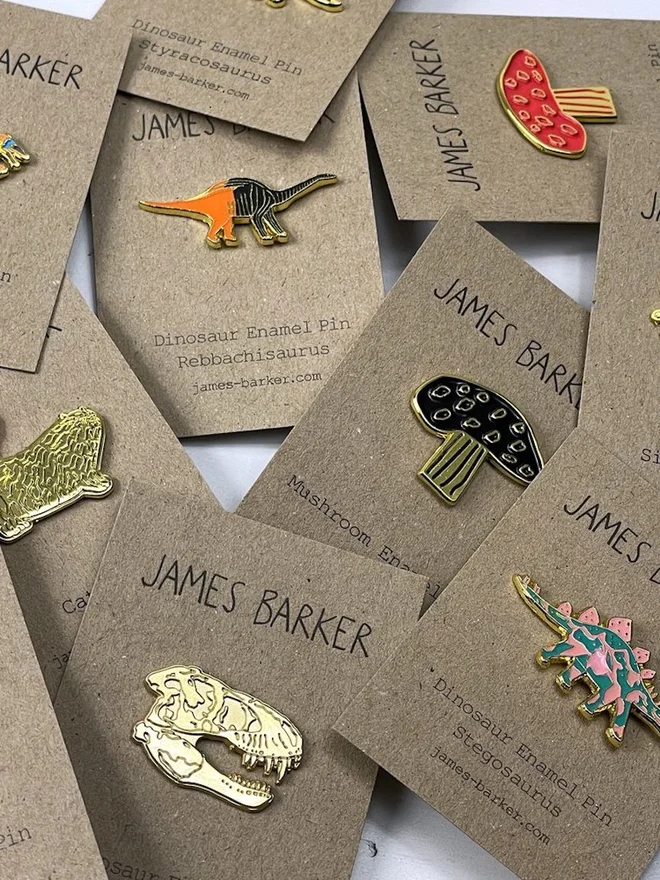 Mushroom Enamel Pin Badge