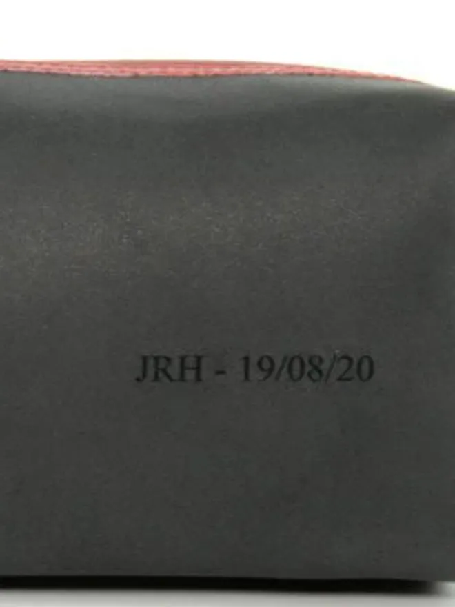 Medium Fire-Hose Wash Bag Personalisation