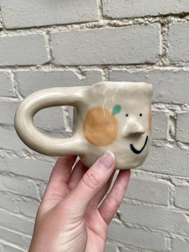 orange mug
